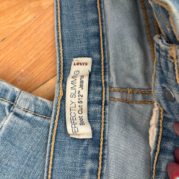 Mid Rise Straight Leg Blue Jeans - Picture 7 of 7